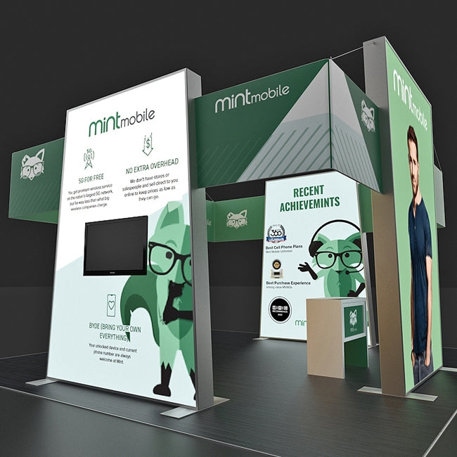 20 X 20 Custom Trade Show Booths - Mint