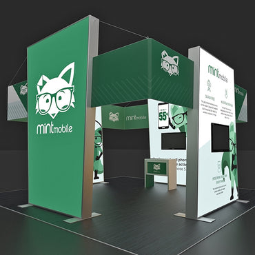 20 X 20 Custom Trade Show Booths - Mint