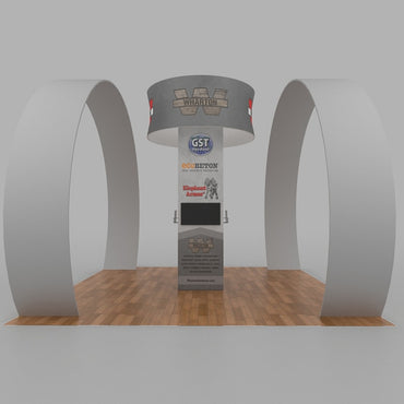 20 X 20 Tower Tension Fabric Trade Show Exhibit Media Kit