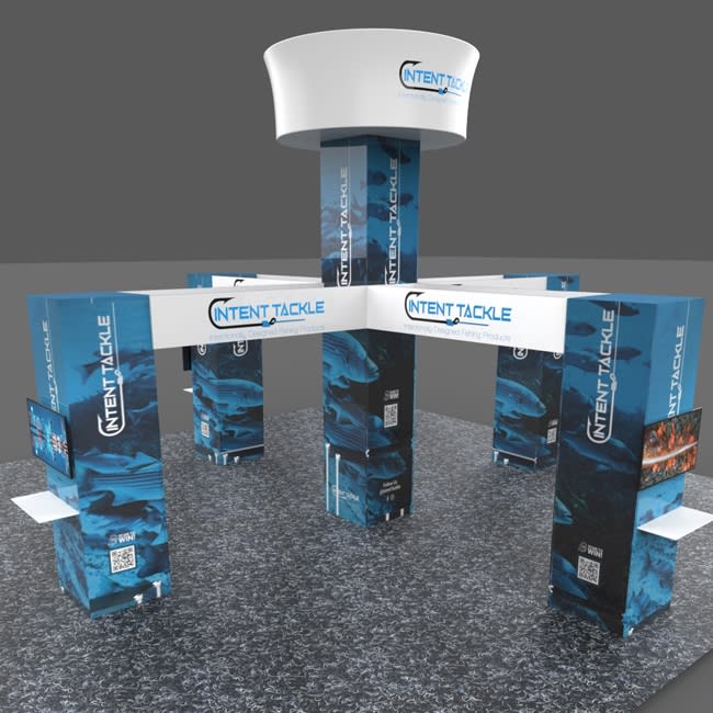 20 X 20 Ft Island Booth 16ft Tower with 4 10ft towers
