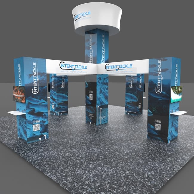 20 X 20 Ft Island Booth 16ft Tower with 4 10ft towers
