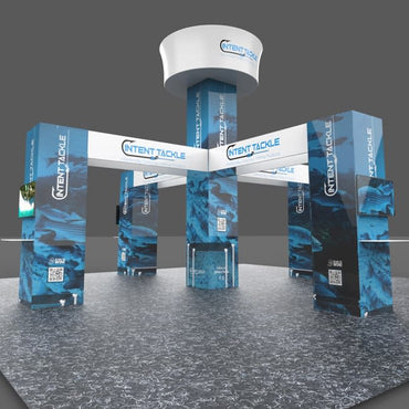 20 X 20 Ft Island Booth 16ft Tower with 4 10ft towers