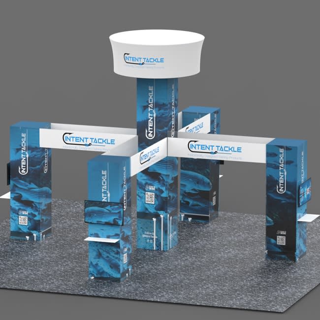 20 X 20 Ft Island Booth 16ft Tower with 4 10ft towers