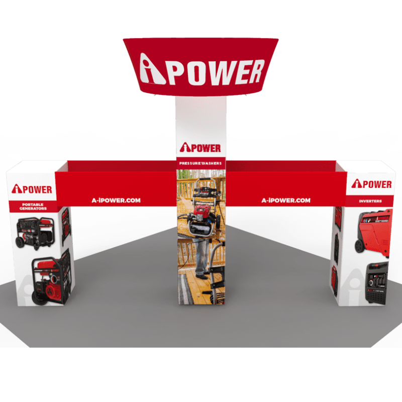 30x30 22FT Tall Tower Trade Show Booth - AI Power