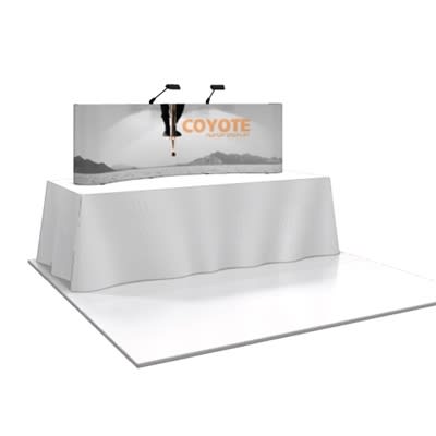 COYOTE 8' TABLE TOP POPUP DISPLAY (SHORT)