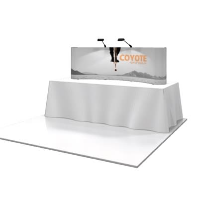 COYOTE 8' TABLE TOP POPUP DISPLAY (SHORT)