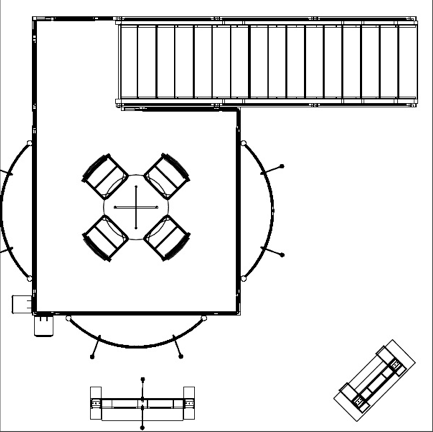 20 x 20 Golf Great Double Deck Truss Display System