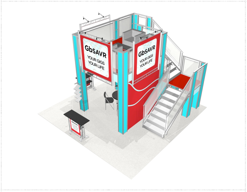 20 x 20 GbSavr Double Deck Truss Display System