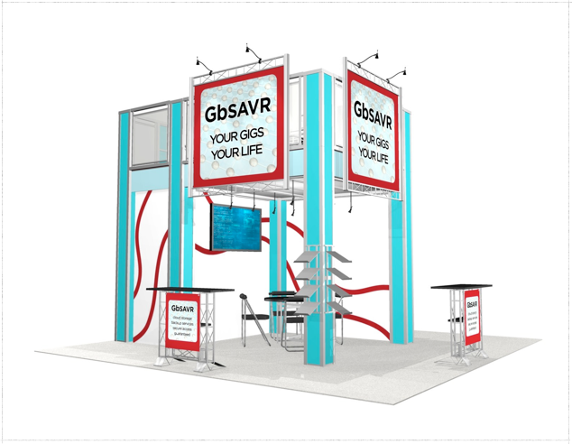 20 x 20 GbSavr Double Deck Truss Display System