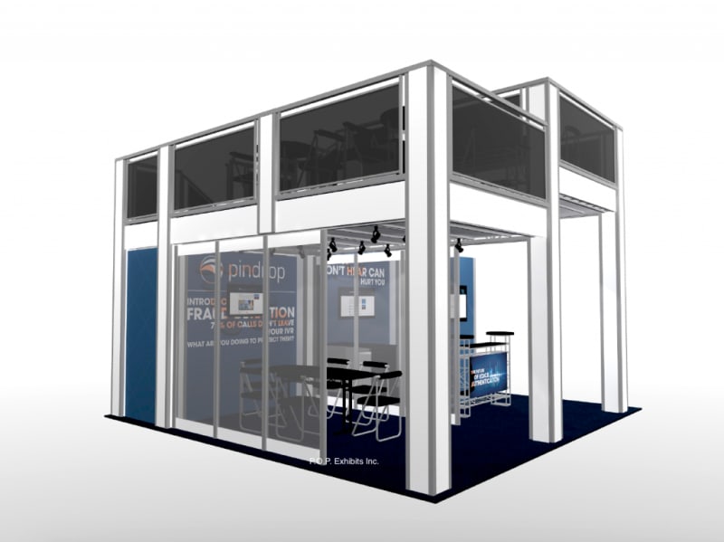 20 x 20 Split Level Double Deck Truss Display System