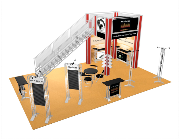 20 x 30 Tech Tangle Double Deck Truss Display System