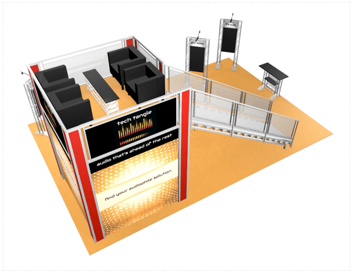 20 x 30 Tech Tangle Double Deck Truss Display System