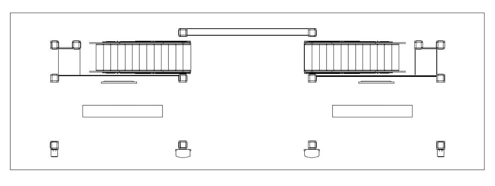 20 x 60 Gilna Rail Double Deck Truss Display System