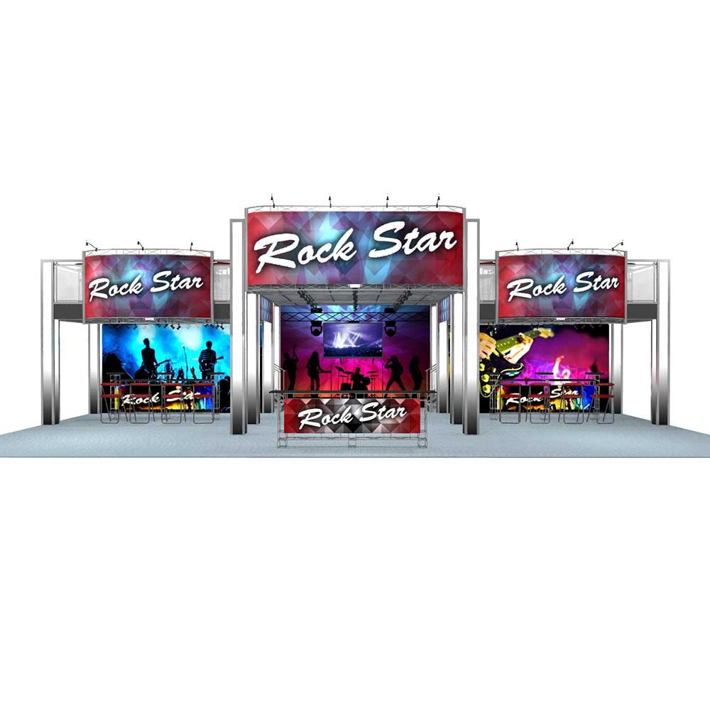 20 x 60 Rock Star Double Deck Truss Display System