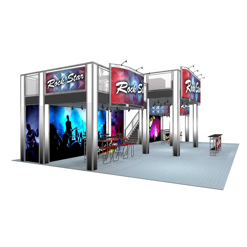 20 x 60 Rock Star Double Deck Truss Display System