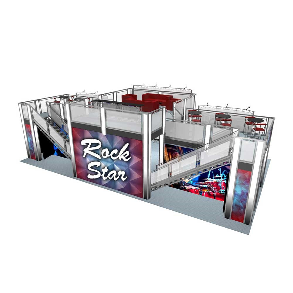 20 x 60 Rock Star Double Deck Truss Display System