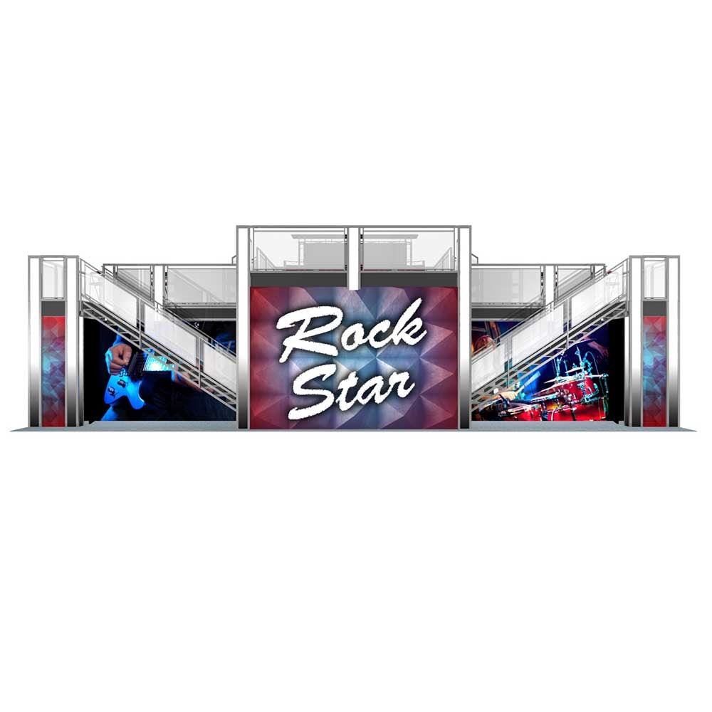 20 x 60 Rock Star Double Deck Truss Display System