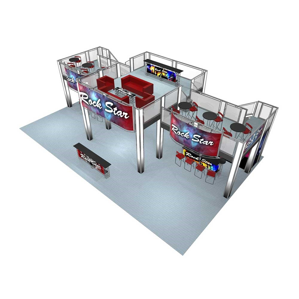 20 x 60 Rock Star Double Deck Truss Display System