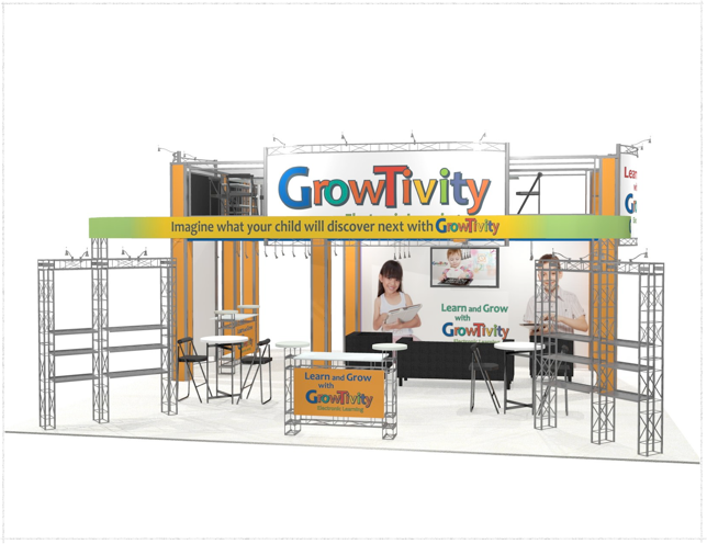 30 x 30 Growtivity Double Deck Truss Display System