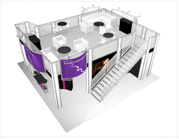 30 x 30 Tress Expressions Double Deck Truss Display System