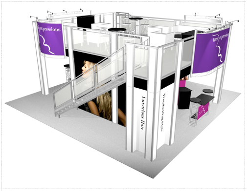 30 x 30 Tress Expressions Double Deck Truss Display System
