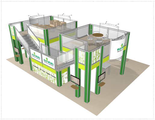 30 x 40 Eco-whats Double Deck Truss Display System