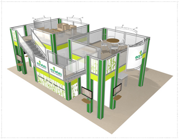 30 x 40 Eco-whats Double Deck Truss Display System
