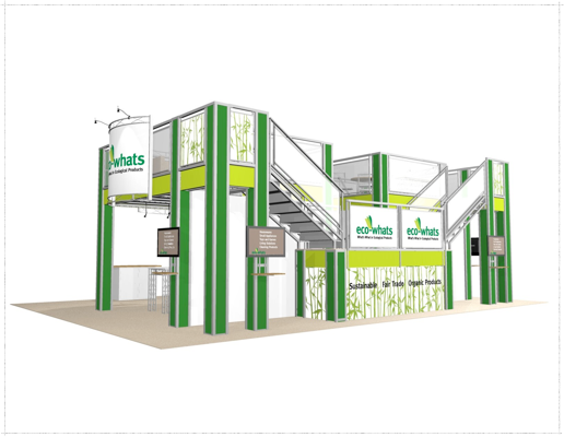 30 x 40 Eco-whats Double Deck Truss Display System