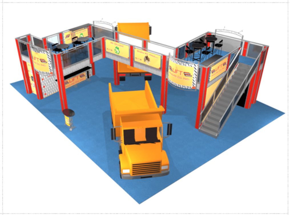 50 x 40 Lift Hauling Double Deck Truss Display System