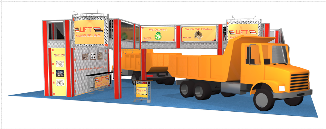 50 x 40 Lift Hauling Double Deck Truss Display System