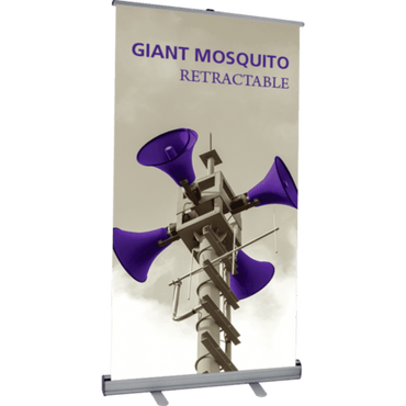 36" GIANT MOSQUITO RETRACTABLE BANNER STAND