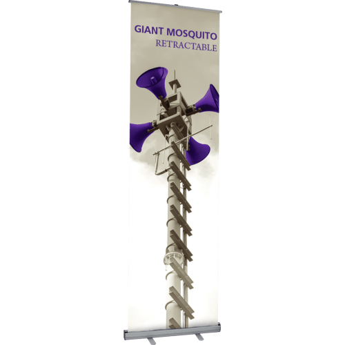 36" GIANT MOSQUITO RETRACTABLE BANNER STAND