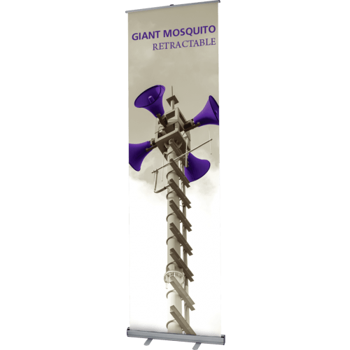 36" GIANT MOSQUITO RETRACTABLE BANNER STAND