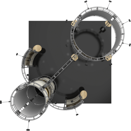 Corvus 20x20 Orbital Express Truss Exhibit