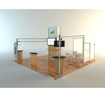 20X20 Hybrid Island Extrusion Display RE-9007 / Cadec Island Classic Exhibits