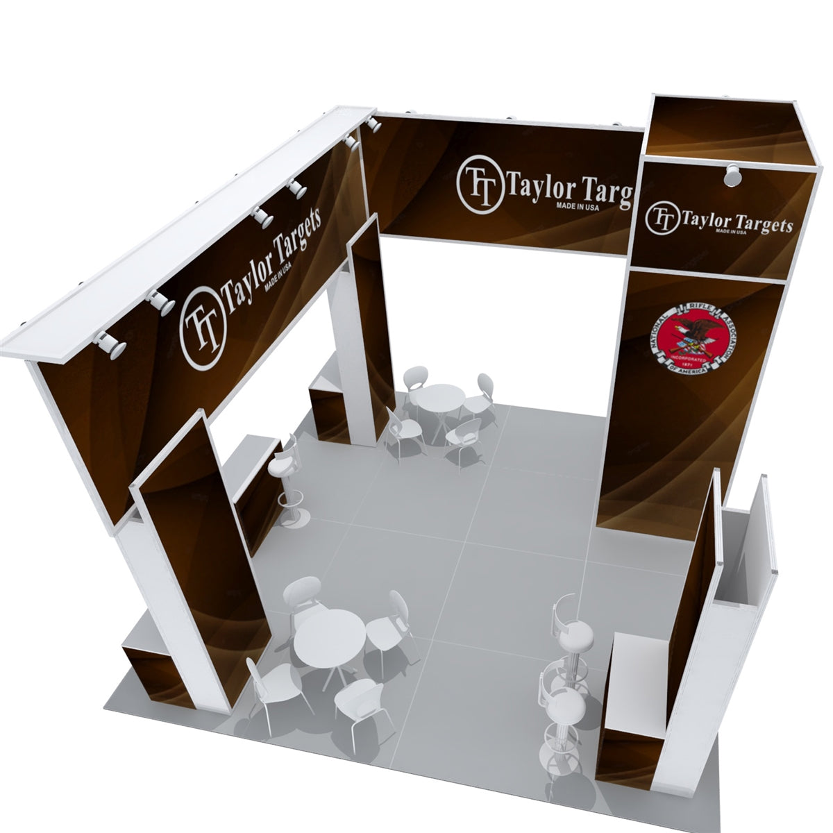20'x20' Modular Exhibit Booth - Taylor Targets