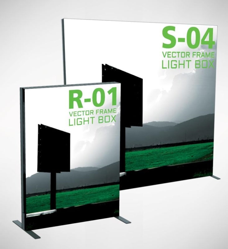 8ft x 10ft VECTOR FRAME LIGHT BOX RECTANGLE 05 FABRIC BANNER DISPLAY
