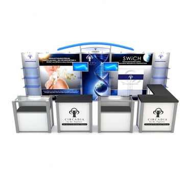 VK-1315 10'X10' HYBRID INLINE EXTRUSION TRADE SHOW DISPLAY