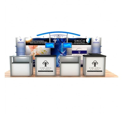 VK-1315 10'X10' HYBRID INLINE EXTRUSION TRADE SHOW DISPLAY