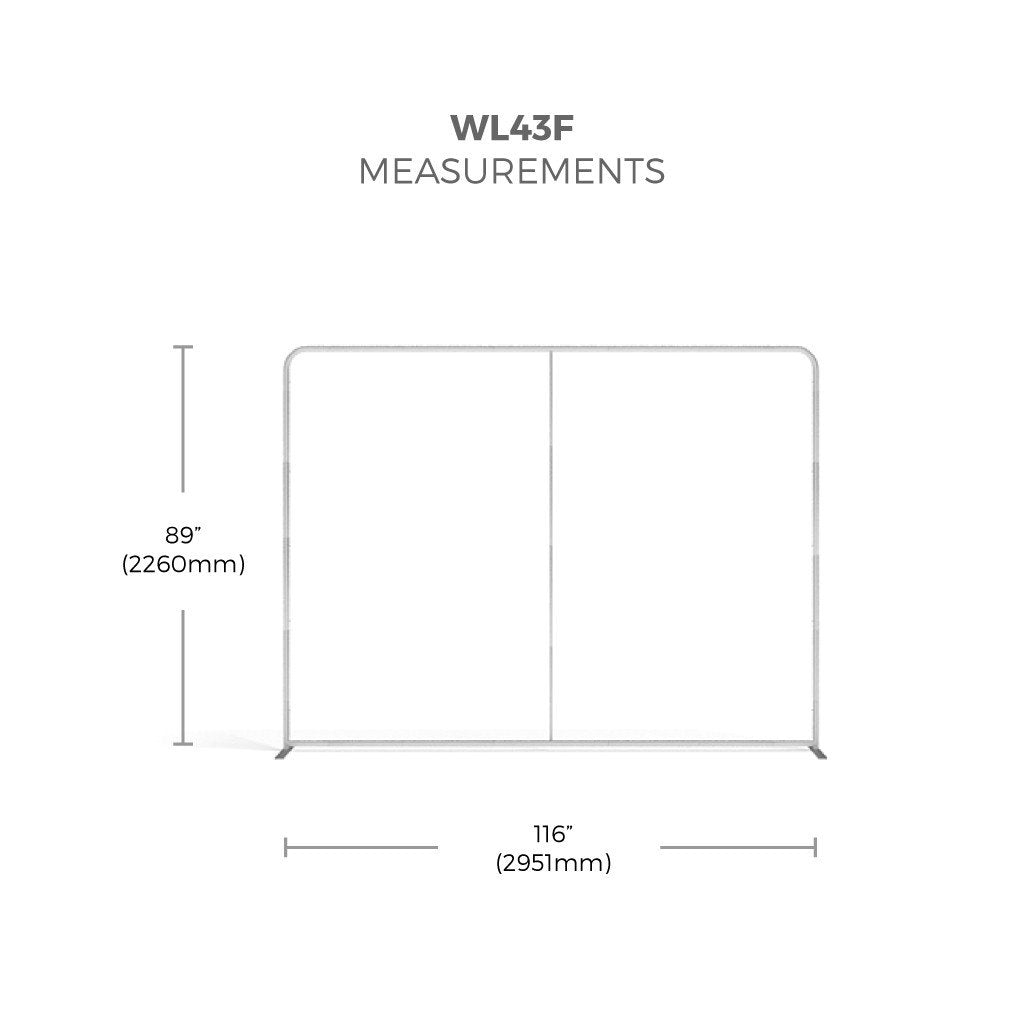 10' FLAT STRAIGHT WALL TENSION FABRIC DISPLAY
