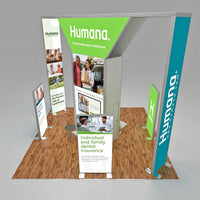 20 X 20 Modular Trade Show Booth - Humana