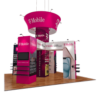 20 X 20 Trade Show Exhibit Booth - TMobile