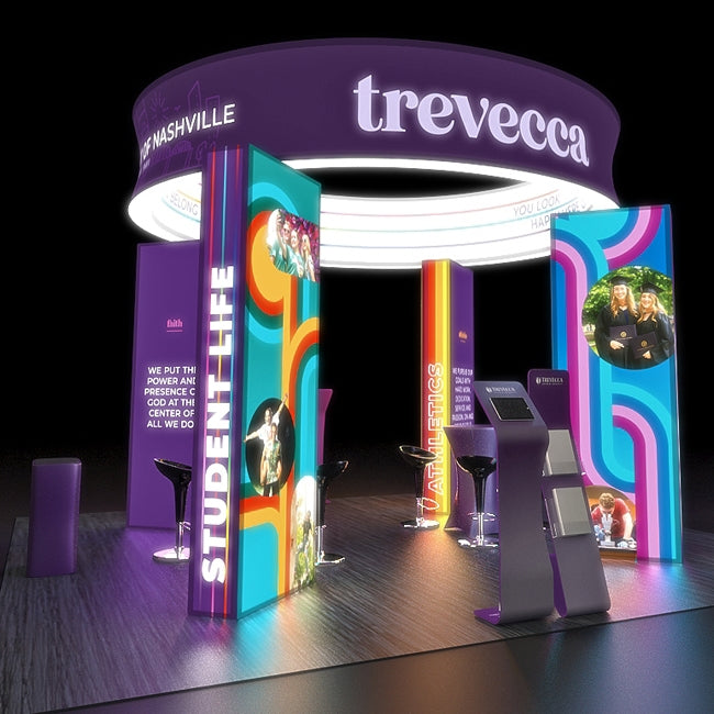 20 X 20 Back lit Trade Show Booth - Travecca